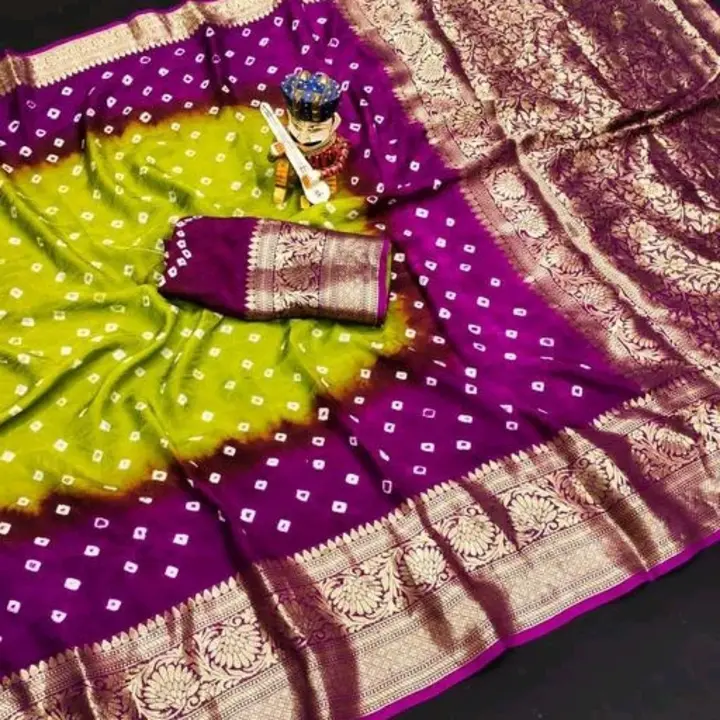 Bnarsi dupuen Silk Bandhej Saree
Name: bnarai Silkbhndhej Saree

New premium and high quality, comfo uploaded by Ayesha fabrics on 11/24/2023