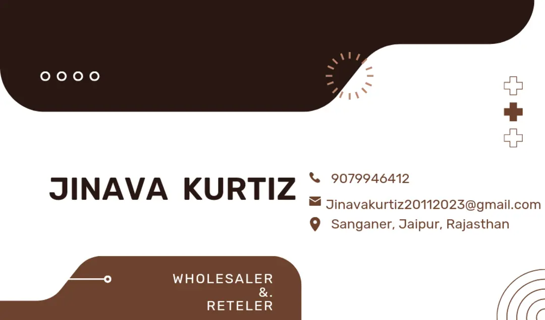 Visiting card store images of Jinava Kurtiz 