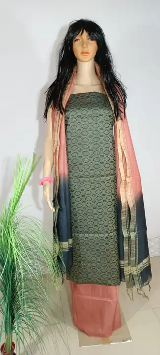 BHAGALPURI KATAN SILK SUIT  uploaded by S.N.COLLECTIONS  on 11/24/2023