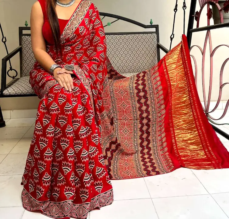 BANDHEJ 
GAJJI SILK AJRAKH PALLU CHEX SAREES*

🌹Price 2800+$🌹

Saree
Gajji silk  fabrics
Print & h uploaded by BOKADIYA TEXOFIN on 11/24/2023
