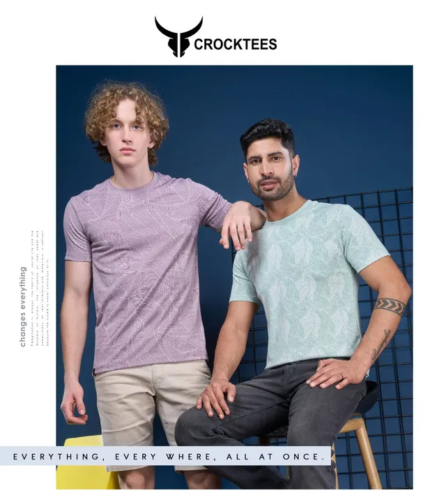 CROCKTEES Men's Printed T-shirt RN-HS  uploaded by business on 11/25/2023