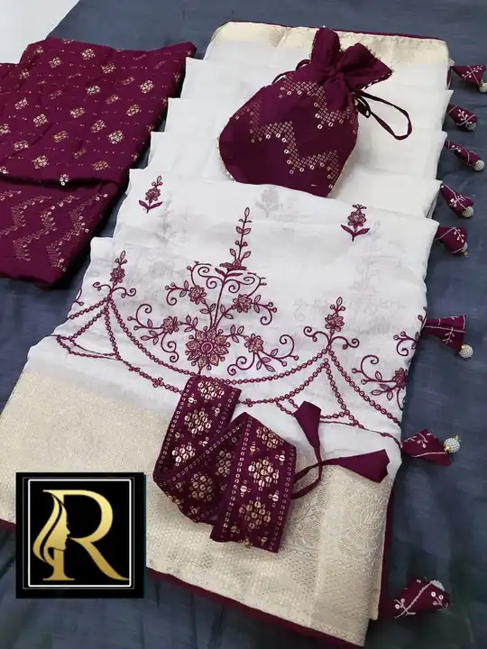 🙏 *online Brand* 💓

💞Soft Heavy Cotton Silk Saree......

💞 Beautiful hand made tussel in all ove uploaded by business on 11/25/2023