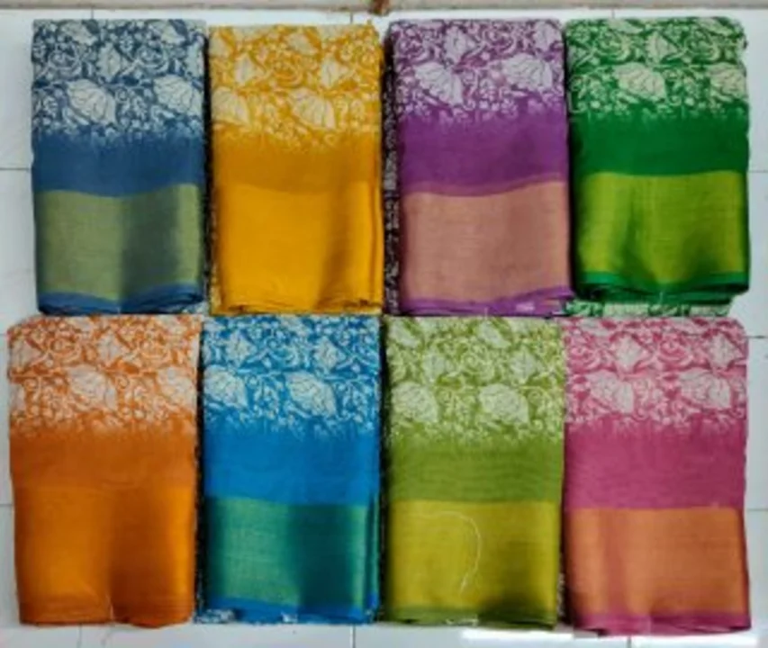 5*2 jari boder fancy printed saree  uploaded by NARMADA SILK on 11/25/2023