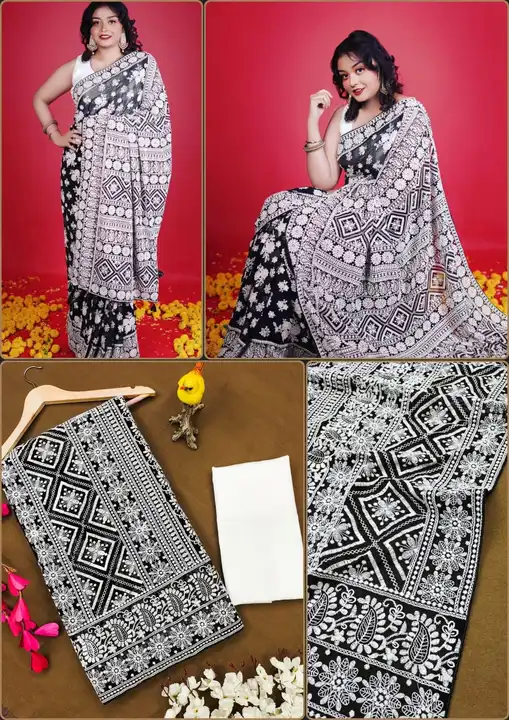 Havy party wear saree uploaded by Maa Creation. on 11/25/2023