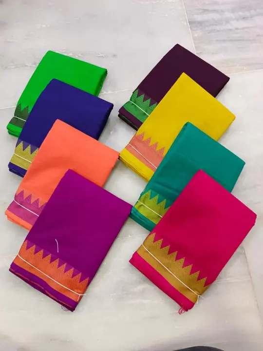 Mangalgiri pure cotton saree with blouse
100% pure cotton
 uploaded by business on 11/25/2023