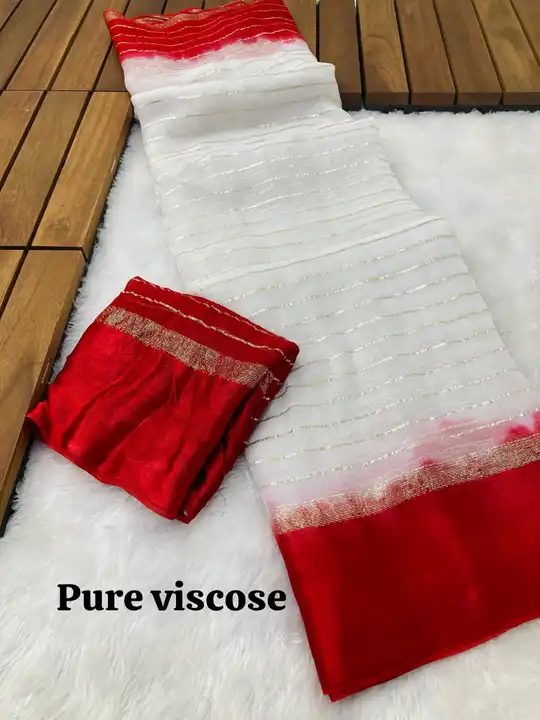 *Durgapooja specials*

*Pure viscose satin saree with red and white concept*

*950+$* rate only

Ful uploaded by business on 11/25/2023