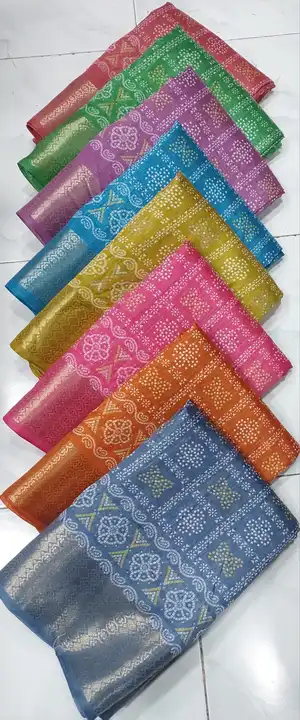 Cristal Dobi boder fancy printed saree  uploaded by NARMADA SILK on 11/25/2023