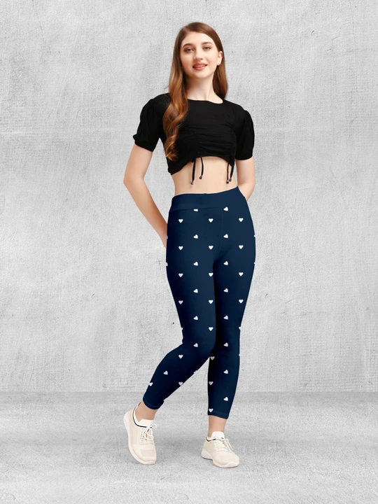 *Woman Heavy Printed jeggings Collection Available*

Piece:- 2500 Piece Available

Size :- Free Size uploaded by Krisha enterprises on 11/25/2023