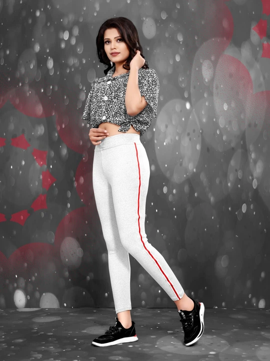 *Woman Heavy Printed jeggings Collection Available*

Piece:- 2500 Piece Available

Size :- Free Size uploaded by Krisha enterprises on 11/25/2023