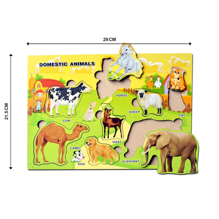 Wooden educational animal puzzle  uploaded by G K engineers on 11/26/2023