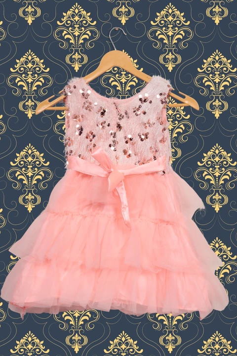 Peach party frock  uploaded by JB FASHION on 11/26/2023