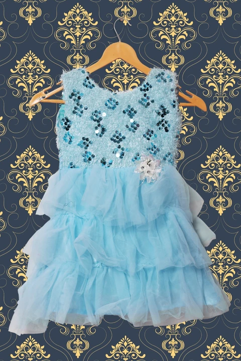 Sky sequence party frock  uploaded by JB FASHION on 11/26/2023