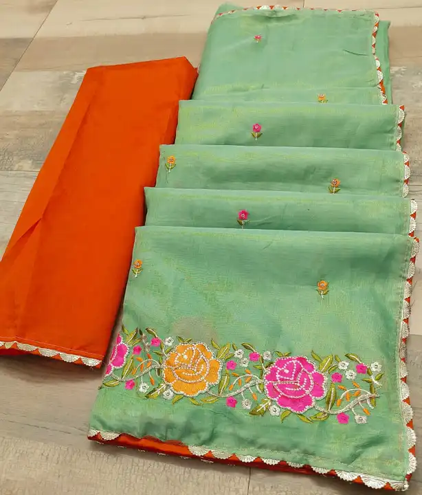 *New Exclusive Wow Looking  Fancy Saree* 

Fabric - Tissue Cotton  best fabric with beautiful design uploaded by business on 11/26/2023
