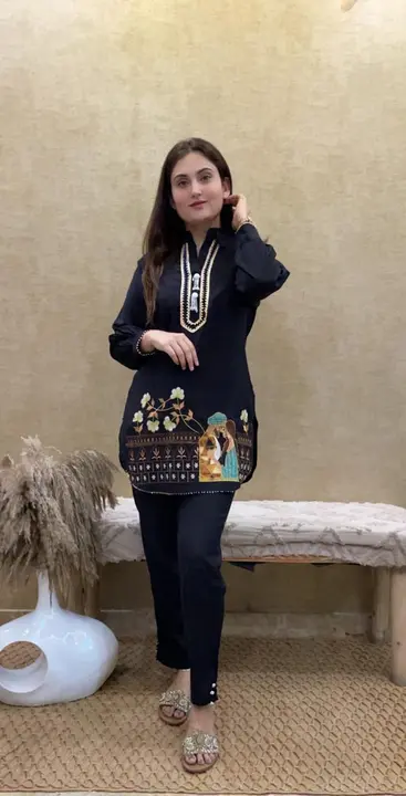 Embroidered kurta pant set  uploaded by business on 11/26/2023