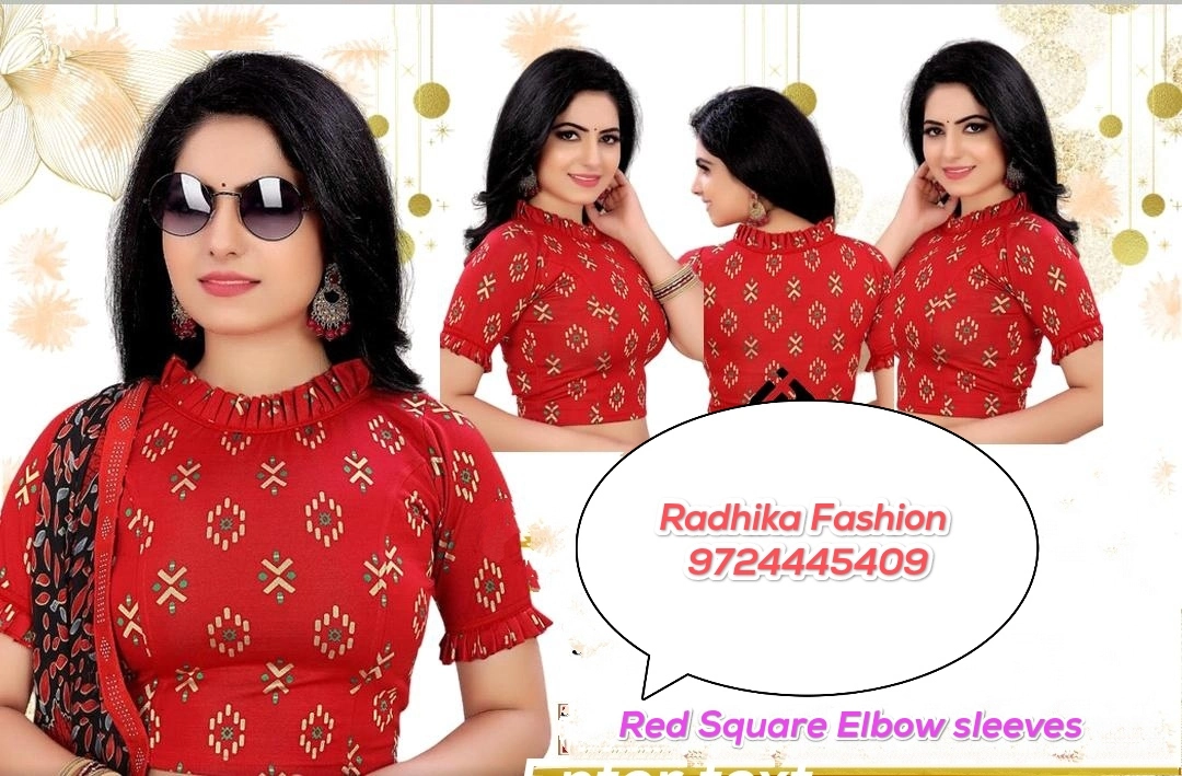 Jacquard Red square elbow sleeves  uploaded by RADHIKA FASHION  on 11/26/2023