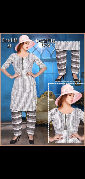 2 pcs pant kurti sets uploaded by Radha Creation , Maira sales for Readymade items on 11/26/2023