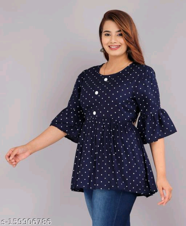 Post image For order call 9699904389
Or what's app 7861938247

Catalog Name:*Classy Fashionable Women &amp; Tunics*
Fabric: Cotton / Rayon
Sleeve Length: Three-Quarter Sleeves
Pattern: Printed
Net Quantity (N): 1
Sizes:S, M, L, XL, XXL, XXXL
Dispatch: 1 Day