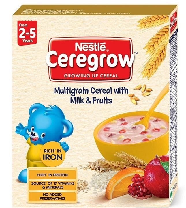 Nestle CEREGROW Growing Up Multigrain Cereal with Milk and Fruits (From 2-5 Years), 300g Bag-In-Box  uploaded by My Shop Prime on 7/18/2020