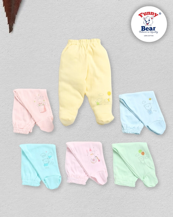 Funny Bear Newborn Baby Footed Pajama pants  uploaded by Priya Hosiery  on 11/26/2023