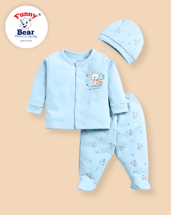 Funny Bear Newborn Baby Clothing Set  uploaded by Priya Hosiery  on 11/26/2023