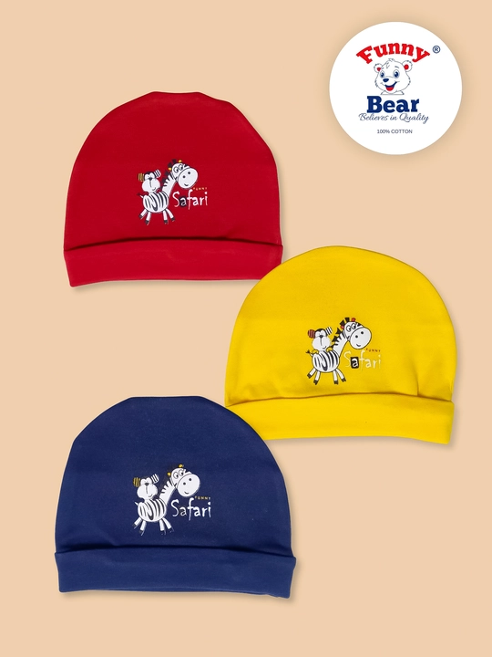 Funny Bear Newborn Baby Cotton Cap 0-3 Months  uploaded by business on 11/26/2023