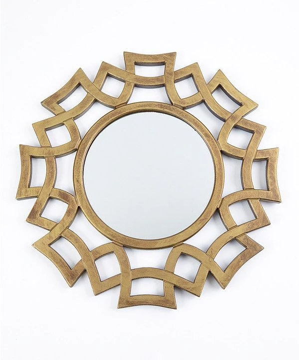 Look at this  Gold Sun Round Mirror Frame  uploaded by business on 11/27/2023