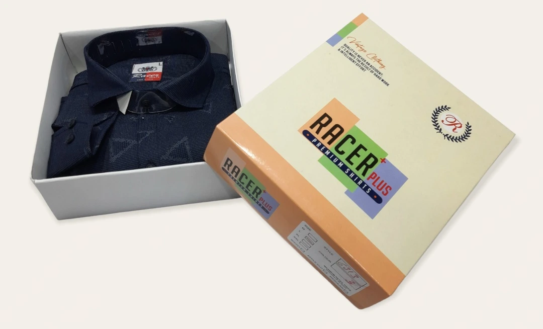 🏁🏁RACER PLUS🏁🏁(SUB BRAND OF 1KKA) EXCLUSIVE  COTTON  PRINTED BOX PACK SHIRTS FOR MEN uploaded by Kushal Jeans, Indore on 11/27/2023