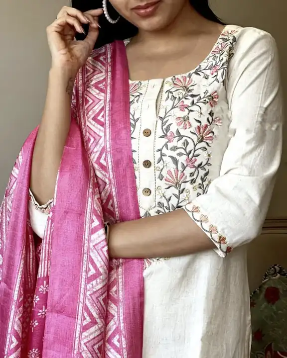 Kurti with pant nd dupatta  uploaded by business on 11/27/2023