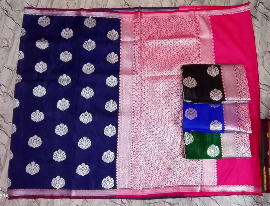 Banarasi semi katan silk sarees  uploaded by Zeya Textiles on 11/27/2023