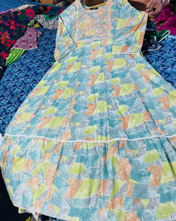 BOUTIQUE HEAVY REYON PROCINE FABRIC GOWN uploaded by Swastik creation on 11/28/2023
