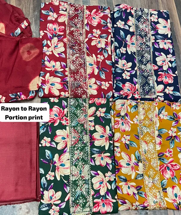 Reyon Dress materials  uploaded by raza traders on 11/28/2023