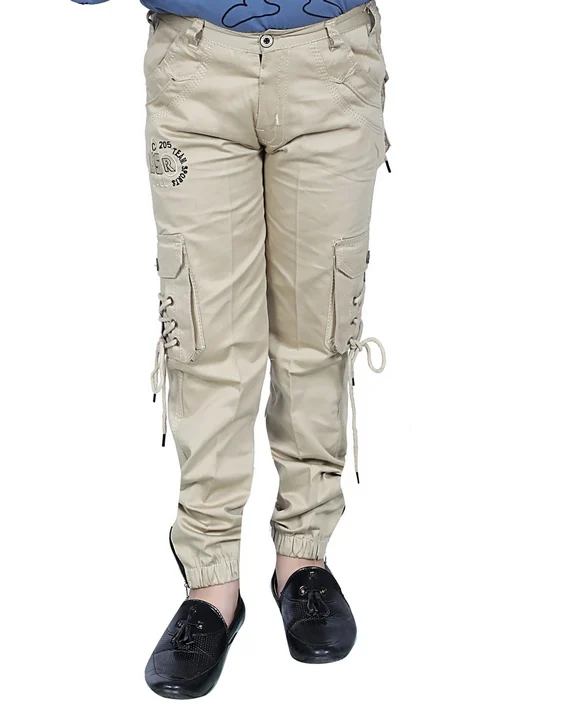 Beige Boys Cargo Pants Wholesalers  uploaded by M.K.Garments on 11/28/2023