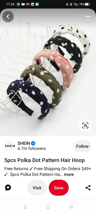 Polka Dot knot hairbands uploaded by Sk Hair Accessories on 11/28/2023