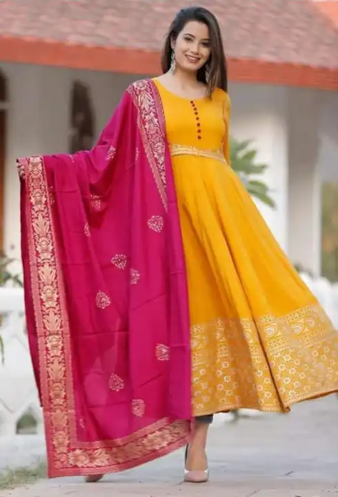 *ANARKALI LONG GOWN With Duptta uploaded by business on 11/28/2023