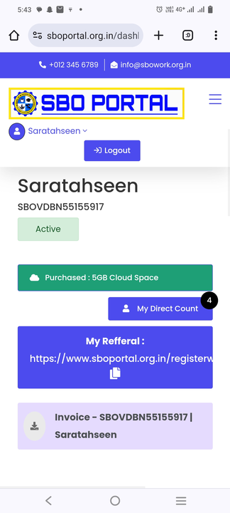 Post image Sbo 
Is a school of business organisation
Location in tamilnadu.

It provides daily video watching job,
Article reading tasks,
On daily income plan,
Registration fee just 2000,
Only 1 time pay for lifetime.
N get fixed salary monthly,
By jus doing simple article reading tasks 1 daily.
DM me for 
Work from home opportunity