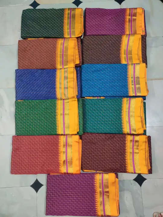 Post image Hey! Checkout my new product called
Hand loom saree ZigZag satini Bodre .