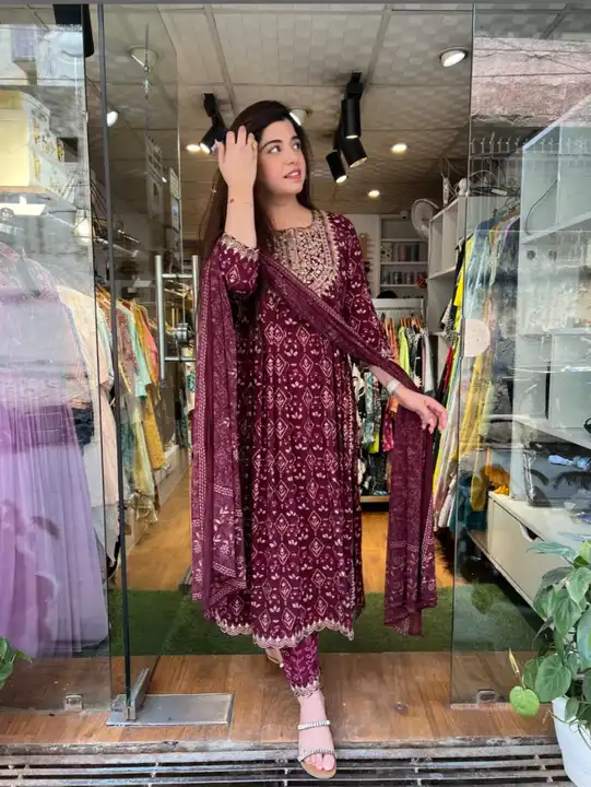 Embroidery kurta set with dupatta  uploaded by S & R Creation on 11/28/2023