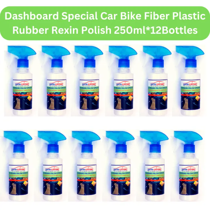 Car & Bike Dashboard Polish (250ml*12Bottle) for Fiber, Plastic, Rubber, Rexin uploaded by business on 11/28/2023