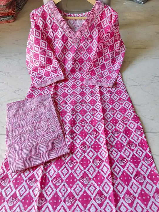 Kurti with pant cotton product 100%  uploaded by MISHTHI CREATIONS on 11/29/2023