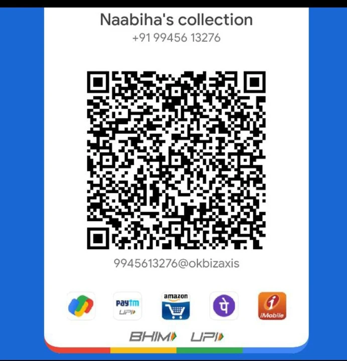 Visiting card store images of NAABIHAS COLLECTIONS
