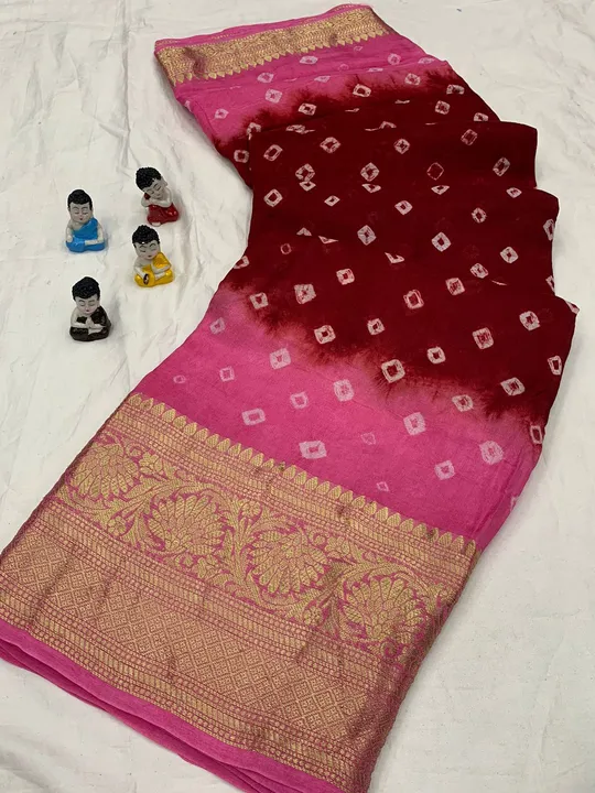 Kanjivaram bandhej silk saree uploaded by Suyukti Creation on 11/29/2023