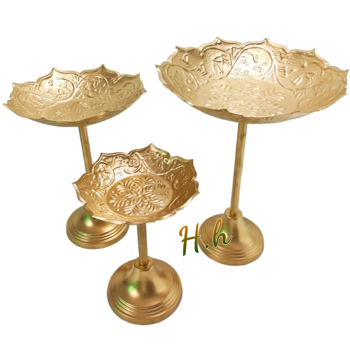 Decorative Beautiful Embossed Lotus Urli Stands Decorate With Crystal Beaded & Ghungru Collection Av uploaded by business on 11/29/2023