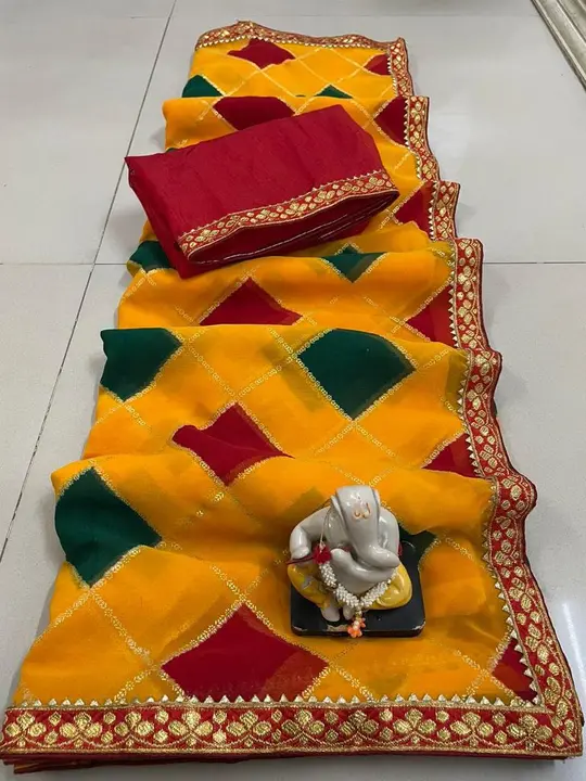 Product uploaded by Jaipuri wholesale gotta patti kurtis nd sarees on 12/1/2023