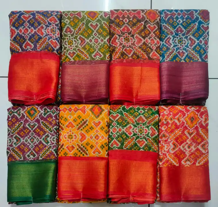 5*2 cottan lilan type fancy printed saree  uploaded by NARMADA SILK on 12/1/2023