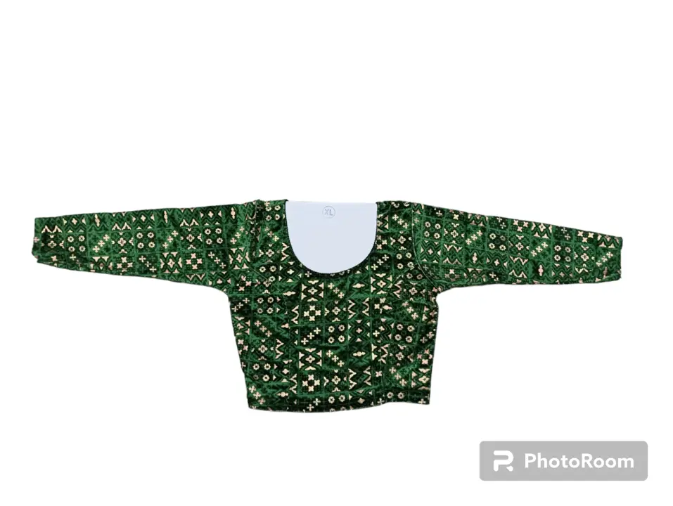 Velvet green blouse uploaded by business on 12/1/2023