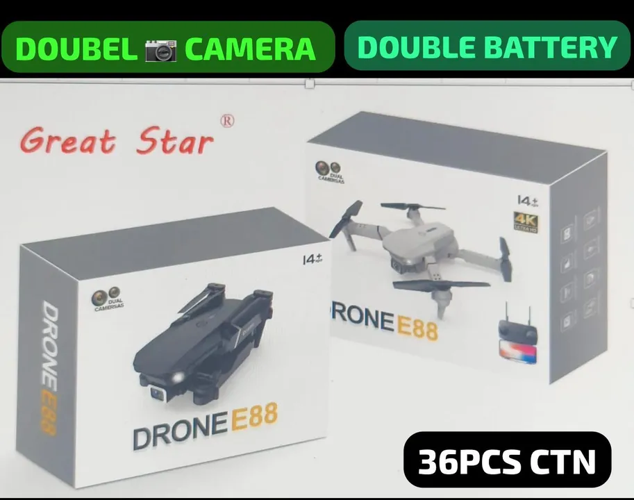 *DRONE E88 DOUBLE CAMERA* uploaded by Sargam Mobile on 12/1/2023