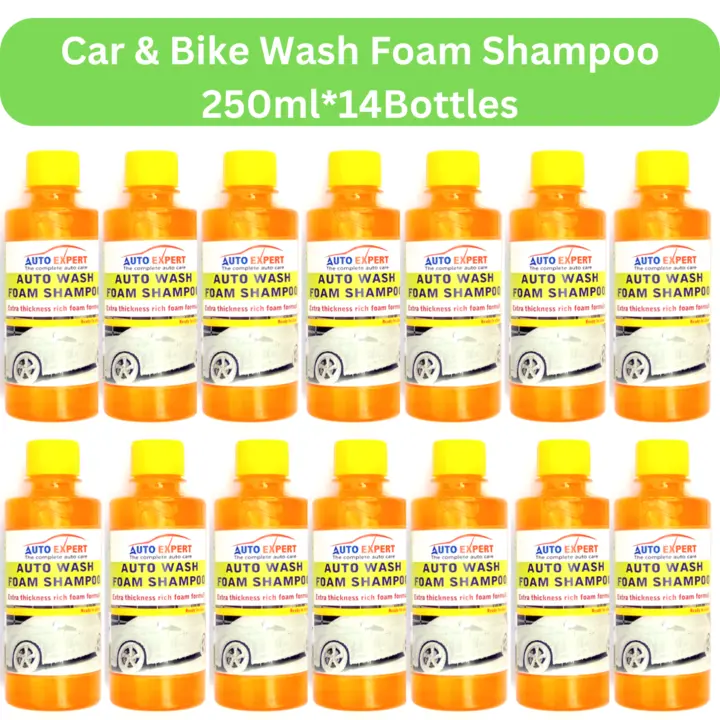 Auto Wash Foam Shampoo (250ml*14Bottles) pH Balanced Reach Foam Formula uploaded by business on 12/1/2023