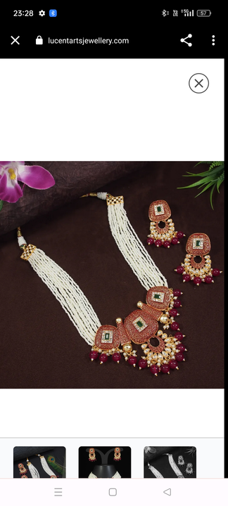 Women Partywear Necklace  uploaded by M.S Fashion Jewellery on 12/1/2023