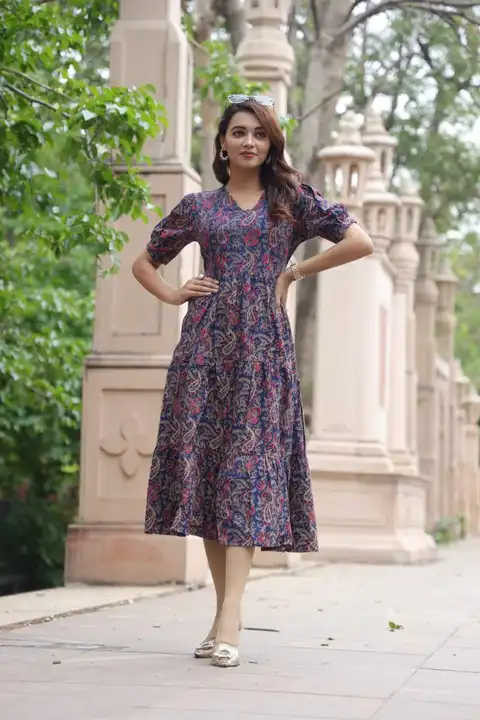 Cotton one piece kurti  uploaded by The print house  on 12/2/2023
