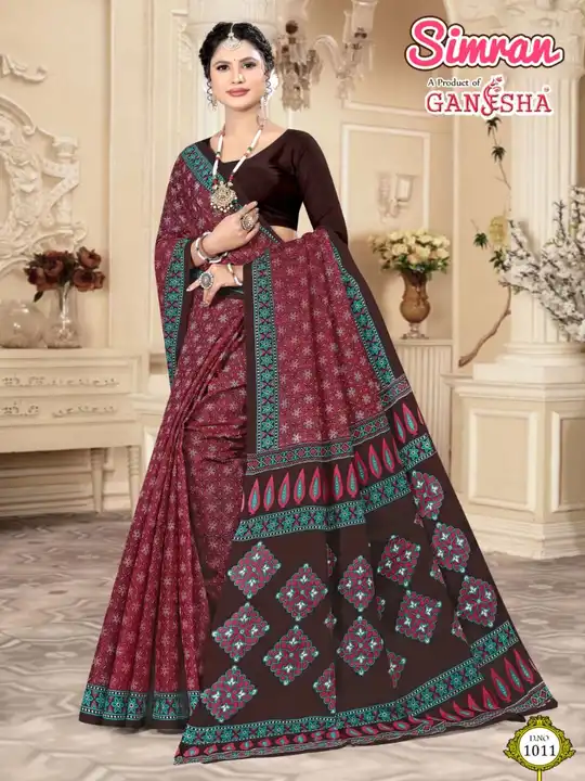 CASUAL WEAR COTTON PRINT SAREE uploaded by business on 12/2/2023